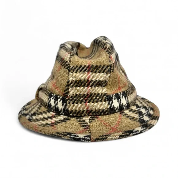 Burberry London Classic Vintage Bucket Hat Nova Check Plaid Hat – Size L– Women - Picture 11 of 16